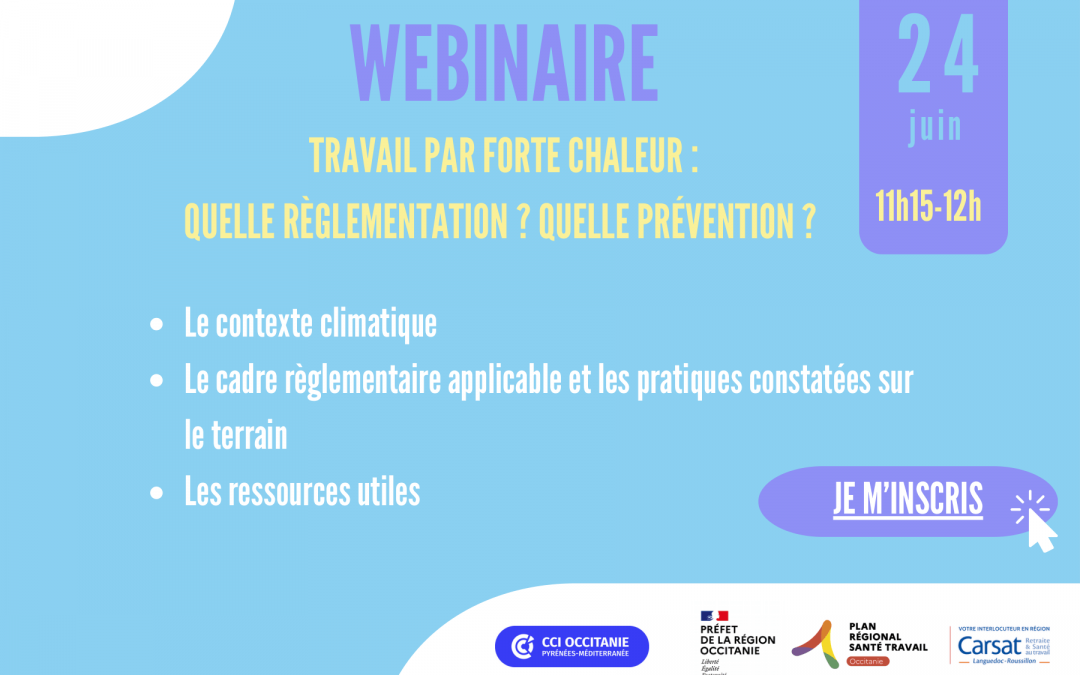Webinaire « Travail par forte chaleur »