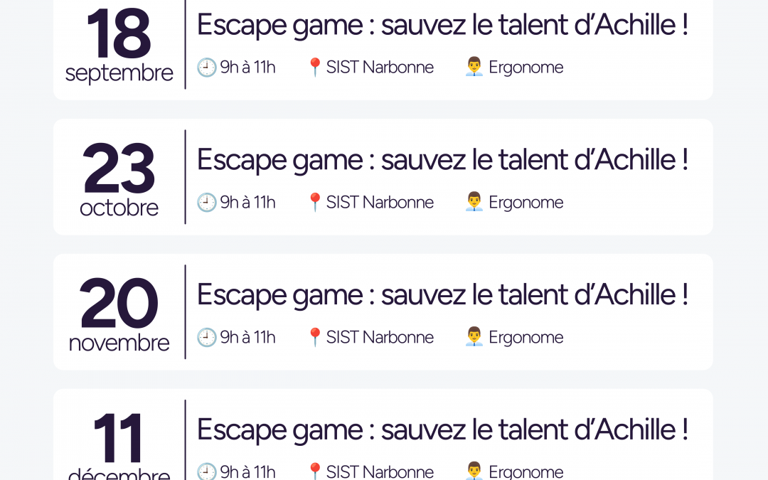 Escape game : maintien en emploi