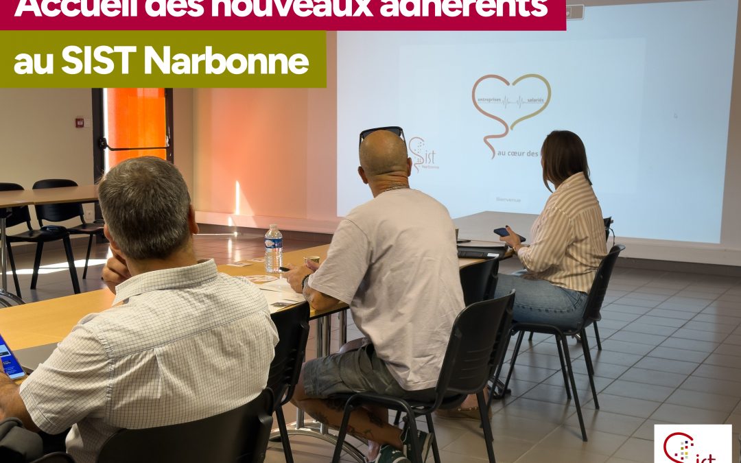 Bienvenue aux nouveaux adhérents du SIST Narbonne !